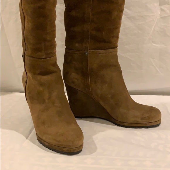 Prada Brown Suede Boots - Picture 5 of 8